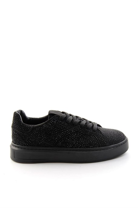 Siyah Süet  Kadın Sneaker K01791072772
