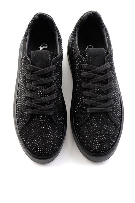 Siyah Süet  Kadın Sneaker K01791072772