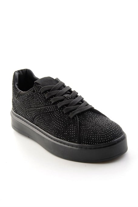 Siyah Süet  Kadın Sneaker K01791072772