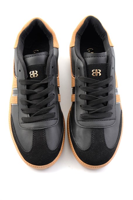 Siyah Süet  Kadın Sneaker K01833025072