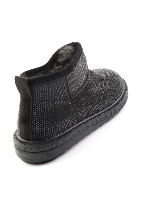 Siyah Taşlı  Kadın Bot & Bootie K02834260187
