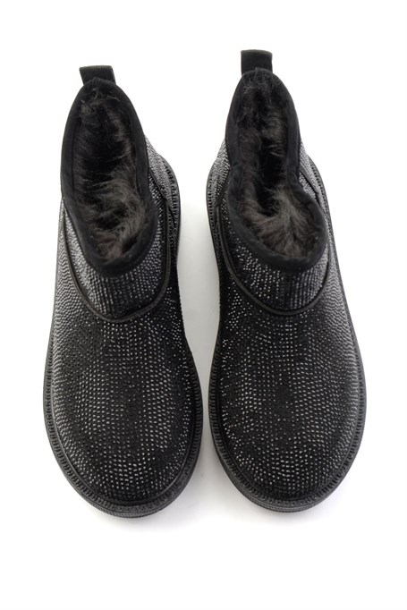 Siyah Taşlı  Kadın Bot & Bootie K02834260187