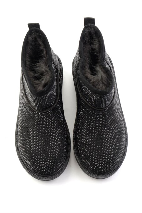 Siyah Taşlı  Kadın Bot & Bootie K02834260187