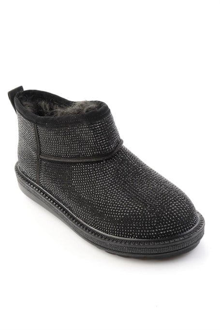 Siyah Taşlı  Kadın Bot & Bootie K02834260187