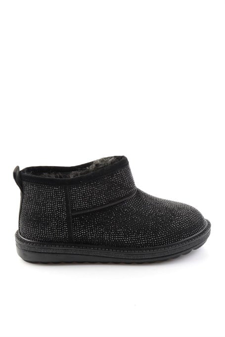 Siyah Taşlı  Kadın Bot & Bootie K02834260187