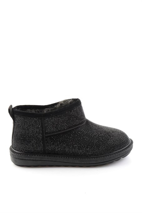 Siyah Taşlı  Kadın Bot & Bootie K02834260187
