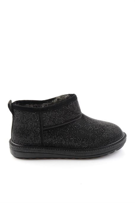 Siyah Taşlı  Kadın Bot & Bootie K02834260187