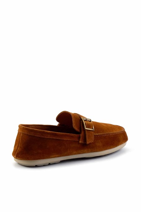 Taba Hakiki Deri Erkek Loafer Ayakkabı E01304406502