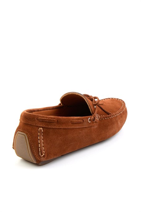 Taba Hakiki Deri Erkek Loafer Ayakkabı E01547070102