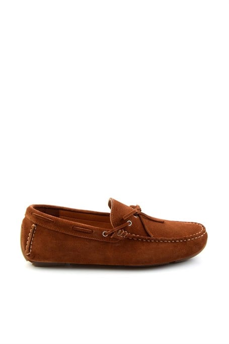 Taba Hakiki Deri Erkek Loafer Ayakkabı E01547070102