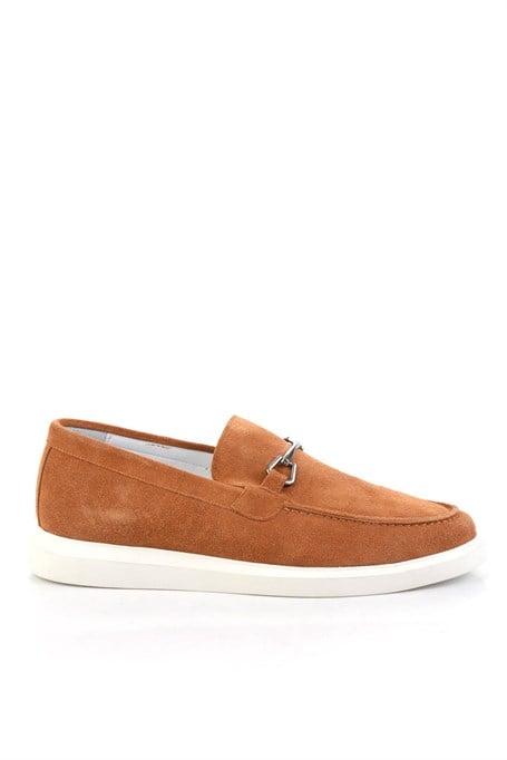 Taba Hakiki Deri Erkek Loafer Ayakkabı E01011032802