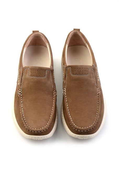 Taba Hakiki Deri Erkek Loafer Ayakkabı E01076880201
