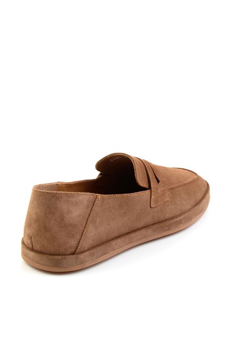 Taba Hakiki Deri Erkek Loafer Ayakkabı E01589240102