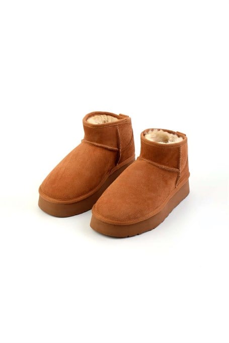 Taba Hakiki Deri Kadın Bot & Bootie K02422009002