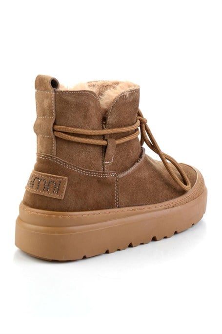 Taba Hakiki Deri Kadın Bot & Bootie K02748100202