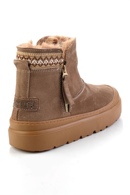 Taba Hakiki Deri Kadın Bot & Bootie K02748100402