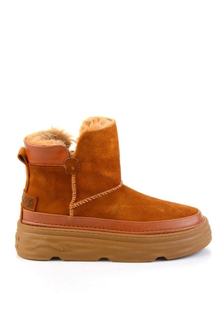 Taba Hakiki Deri Kadın Bot & Bootie K02748100502
