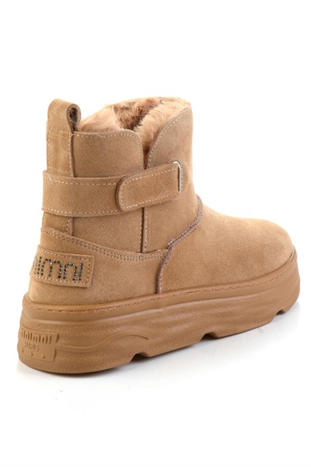 Taba Hakiki Deri Kadın Bot & Bootie K02748100702