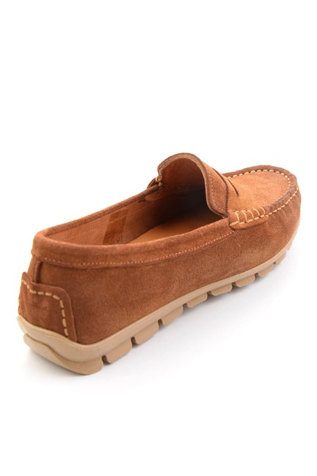 Taba Hakiki Deri Kadın Loafer Ayakkabı K01680000102