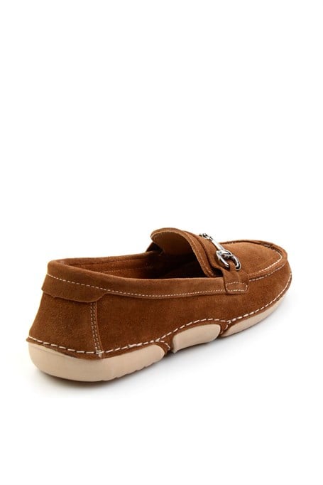 Taba Hakiki Deri Kadın Loafer Ayakkabı K01028130601