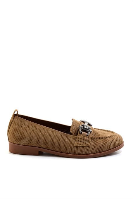 Taba  Kadın Loafer Ayakkabı K01327022282