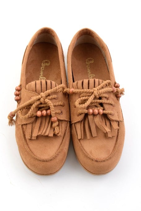 Taba  Kadın Loafer Ayakkabı K01566004872