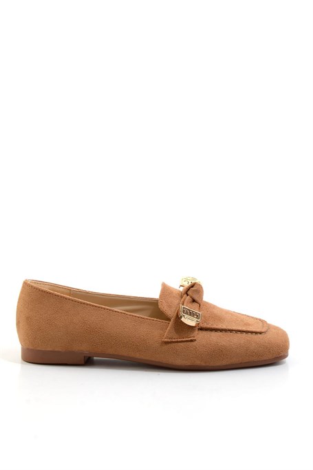 Taba  Kadın Loafer Ayakkabı K01641022472