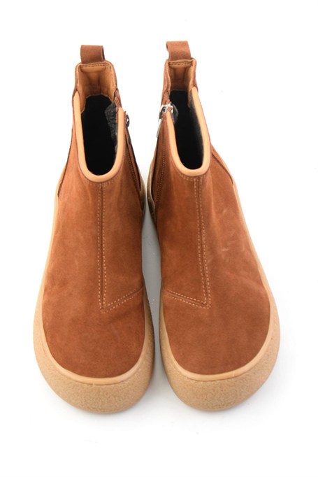 Taba Süet Hakiki Deri Kadın Bot & Bootie K02331781202