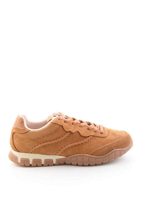Taba Süet Hakiki Deri Kadın Sneaker K01753516102