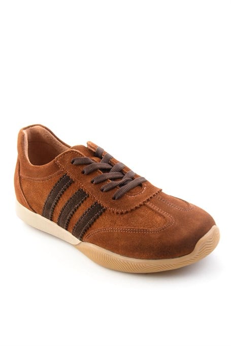 Taba Süet Hakiki Deri Kadın Sneaker K01756705602