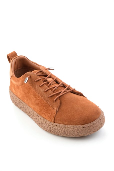 Taba Süet Hakiki Deri Kadın Sneaker K01822268402