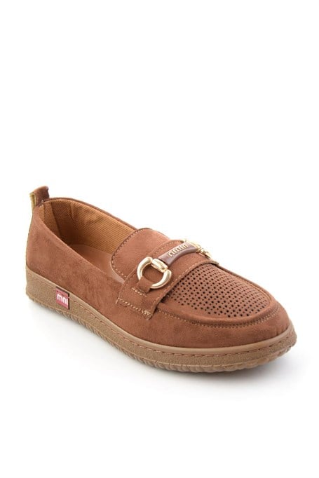 Taba Süet  Kadın Loafer Ayakkabı K01536105272