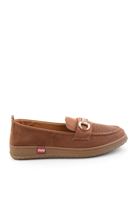 Taba Süet  Kadın Loafer Ayakkabı K01536105272