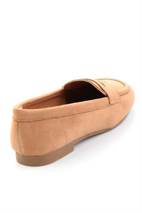Taba Süet  Kadın Loafer Ayakkabı K01745877072
