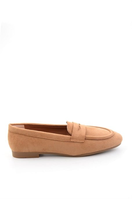 Taba Süet  Kadın Loafer Ayakkabı K01745877072