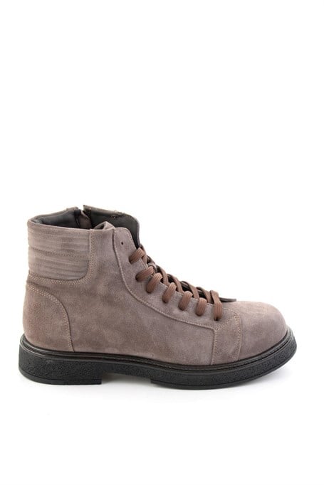 Taupe Süet Hakiki Deri Erkek Bot & Bootie E02589670102