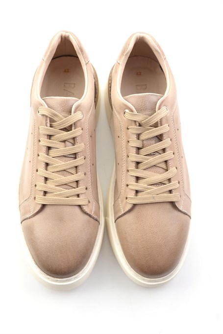 Vizon Hakiki Deri Erkek Sneaker E01593003603
