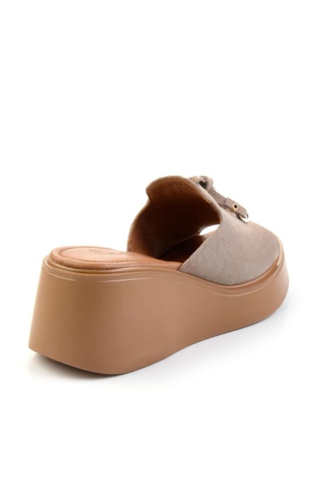 Vizon Hakiki Deri Kadın Terlik K04359022702