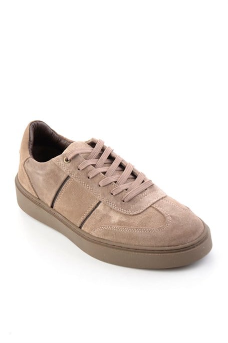 Vizon Süet Hakiki Deri Erkek Sneaker E01789045102