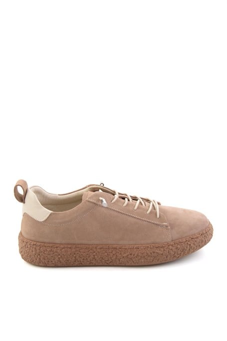 Vizon Süet Hakiki Deri Kadın Sneaker K01822268402