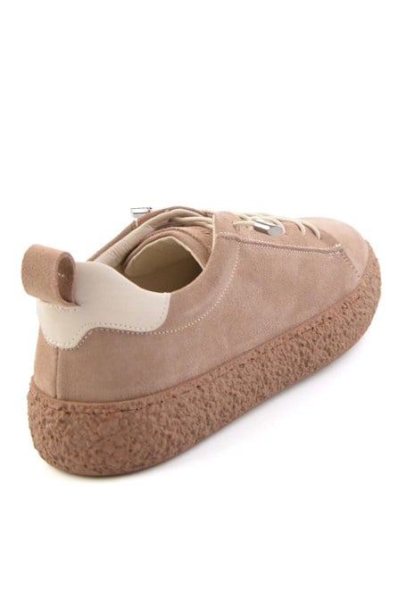 Vizon Süet Hakiki Deri Kadın Sneaker K01822268402