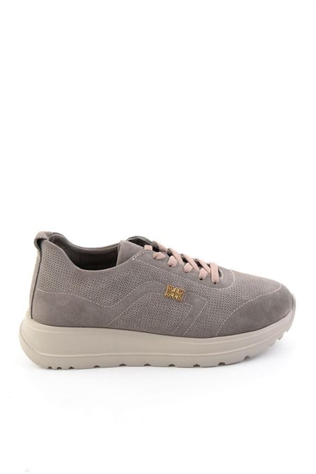 Vizon Süet Hakiki Deri Kadın Sneaker K01753000402