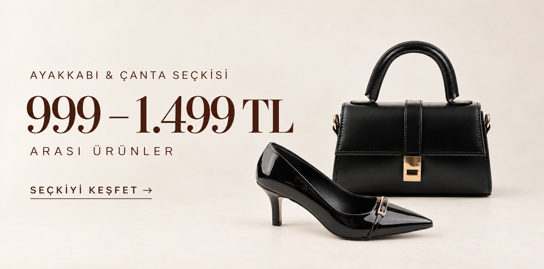 999 - 1.499 TL arası ürünler. Siyah çanta ve topuklu ayakkabı seçkisi. Seçkiyi keşfet.