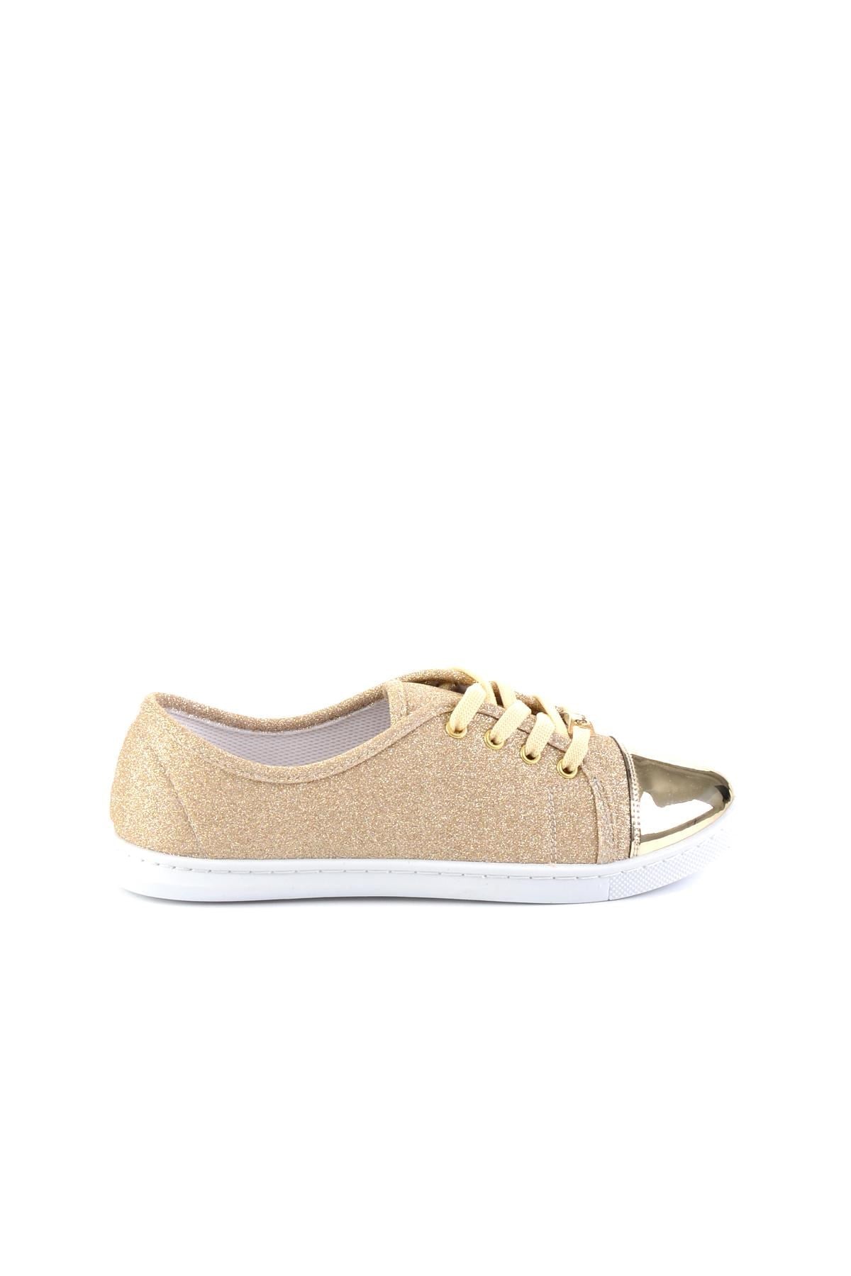 Altın Simli  Kadın Sneaker H0543401678