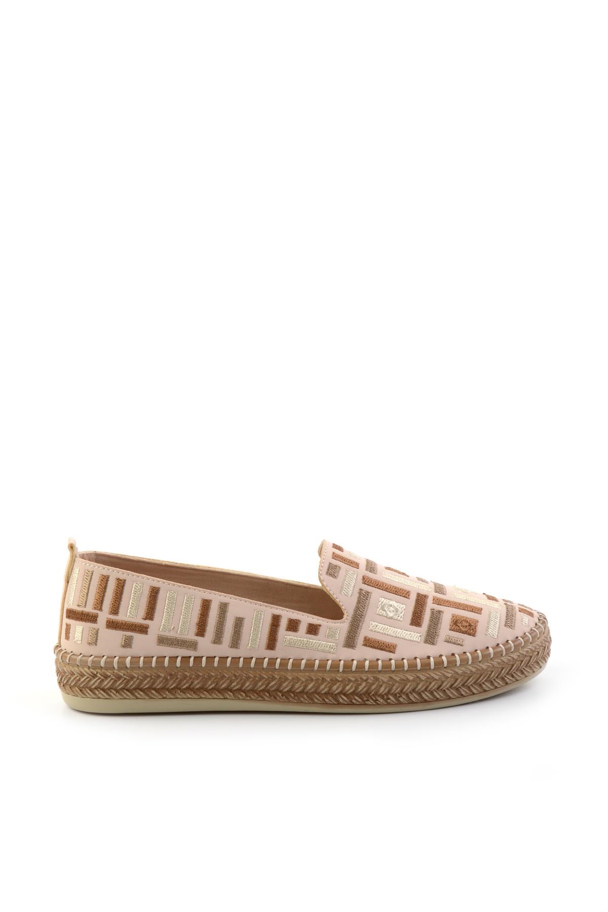 Bej Bej Çok Renkli  Kadın Espadril K01309600504