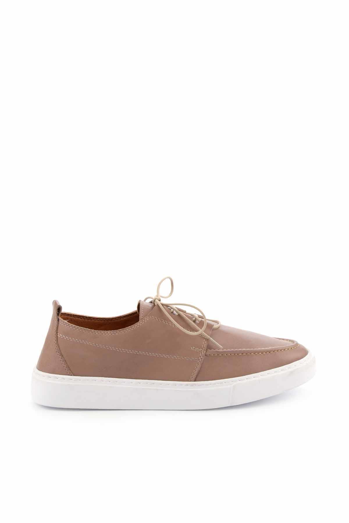 Bej Leather Erkek Casual Ayakkabı E01107119503