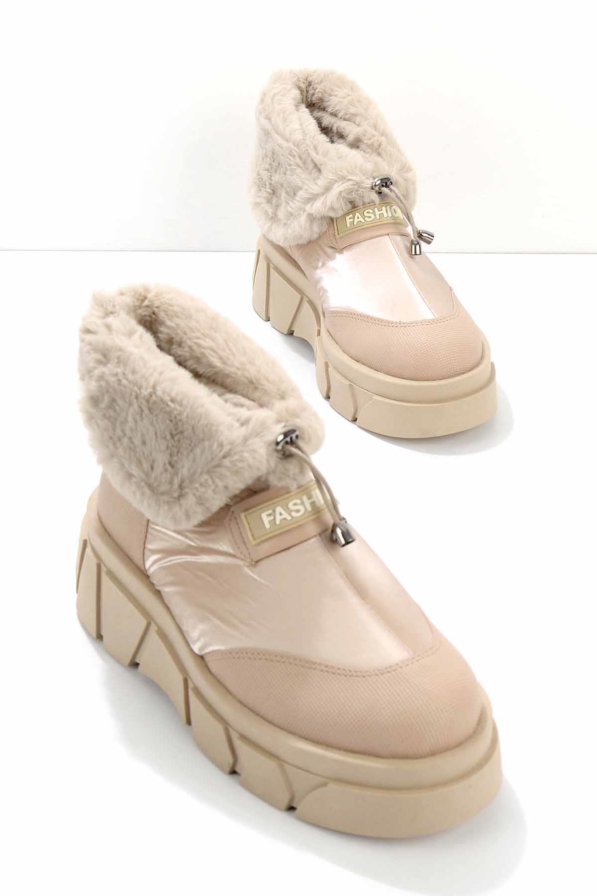 Bej  Kadın Bot & Bootie K02201220485