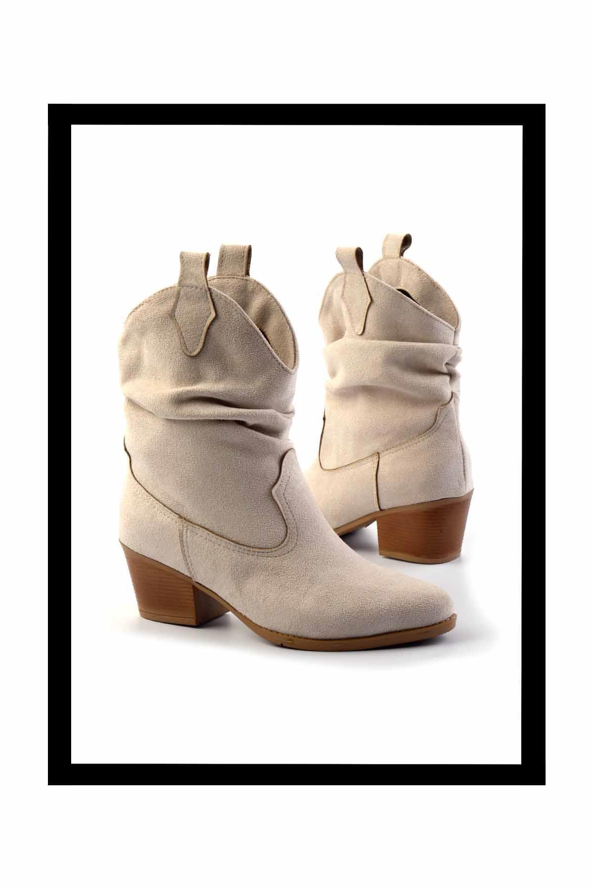 Bej  Kadın Bot & Bootie K02217100802