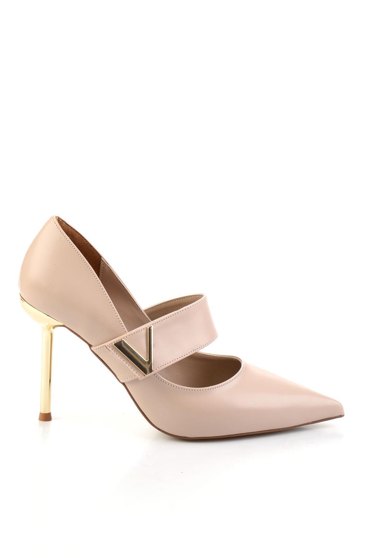 Bej  Kadın Klasik Topuklu Ayakkabı K01209510509