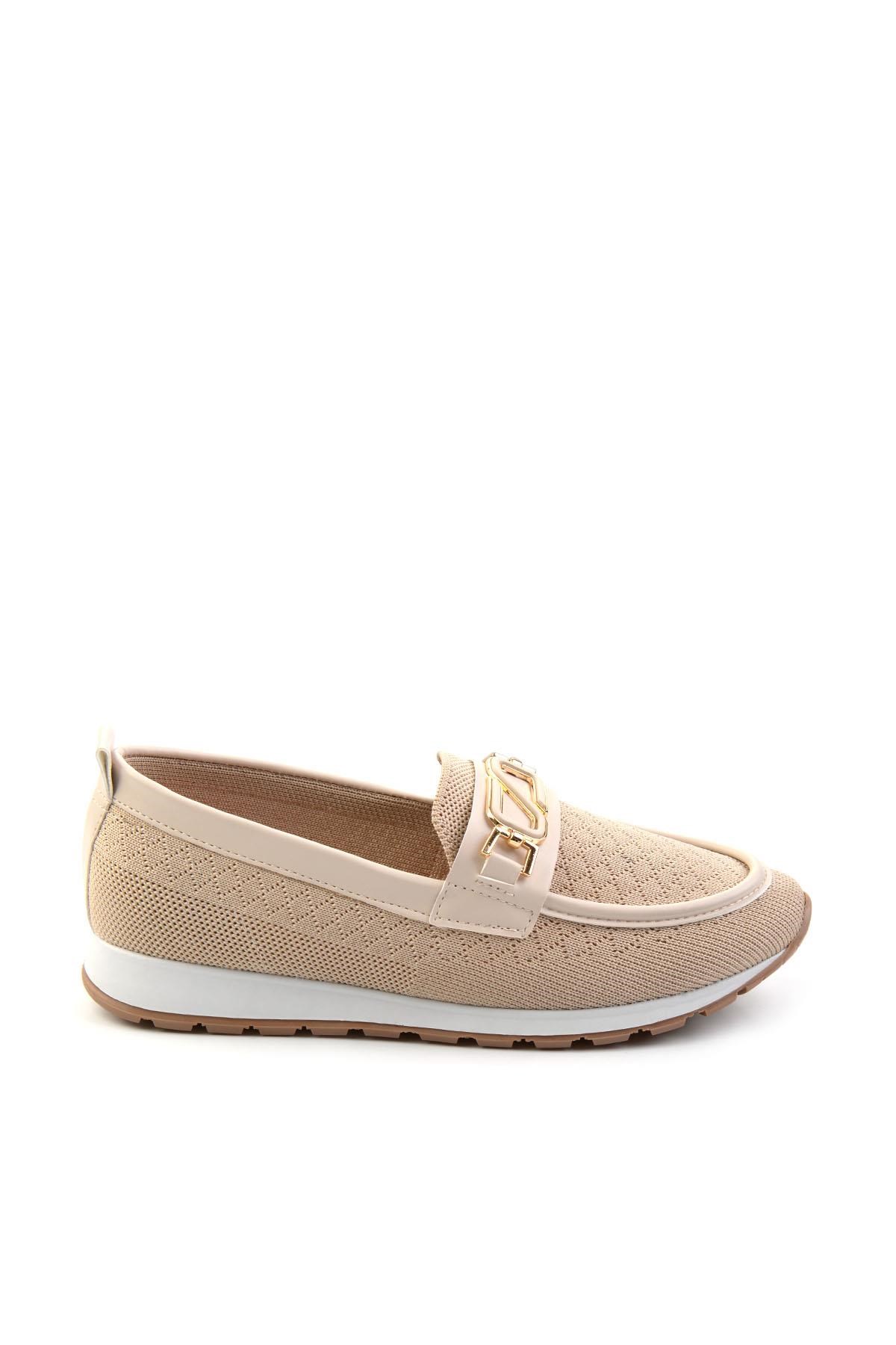 Bej  Kadın Loafer Ayakkabı K01311000482